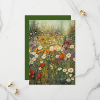 Flowers in bloom save the date