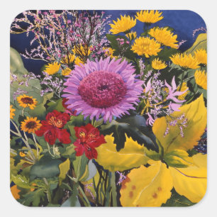 Flowers in December 2005 Square Sticker