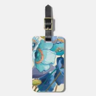 Flowers in Different Shades of Purple and Blue Luggage Tag