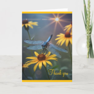 Flowers In Garden Thank You Card