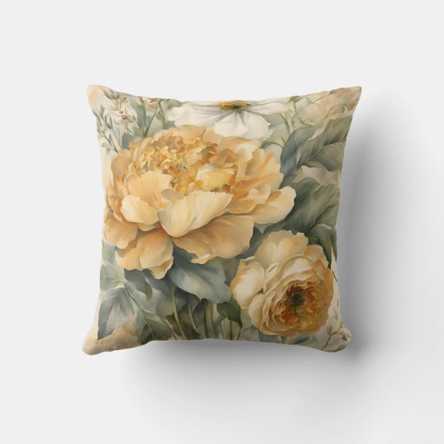 flowers in gardern cushion (Back)