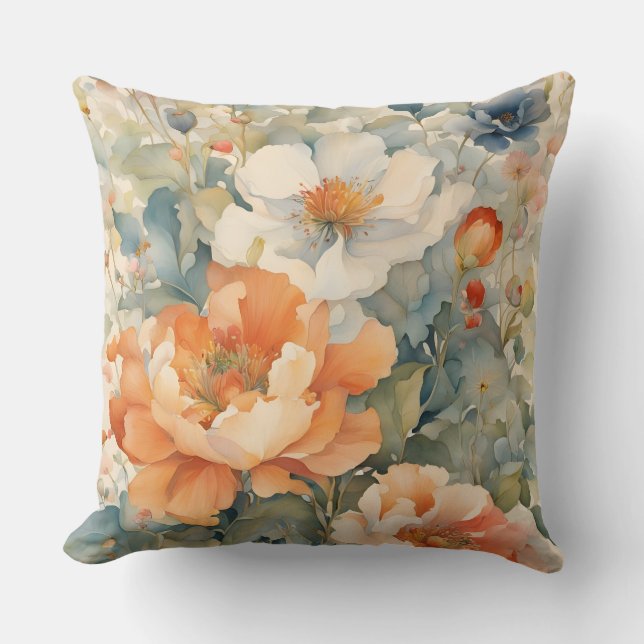 Flowers in gardern cushion (Front)