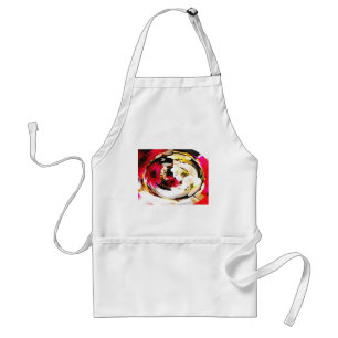 Flowers in glass standard apron