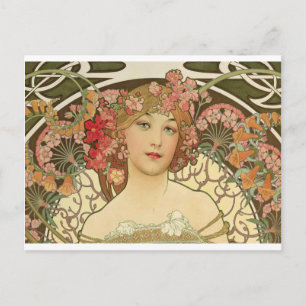 Flowers in her Hair Postcard