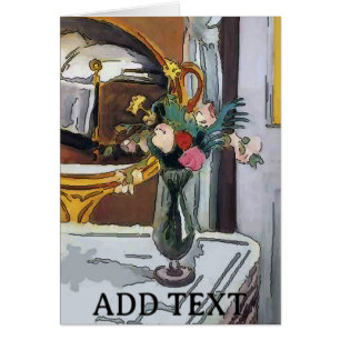 Flowers in Hurricane Glass