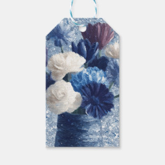 Flowers in Morning Blue | Personalised Blue Floral Gift Tags