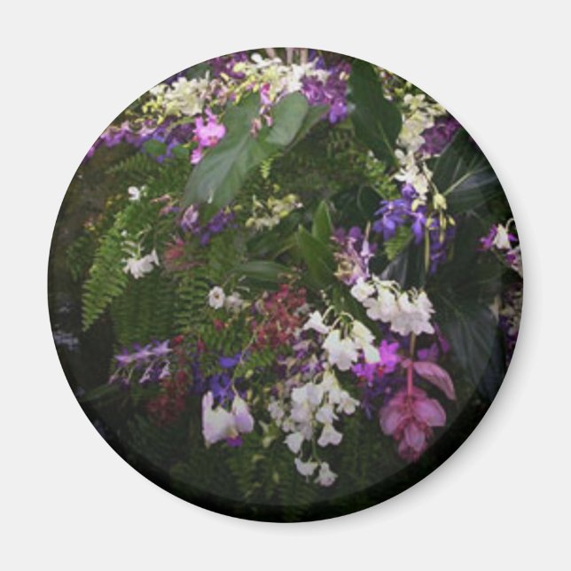 Flowers In Multi Colors Magnet (Front)