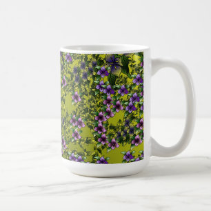Flowers in Shades of Indigo Coffee Mug