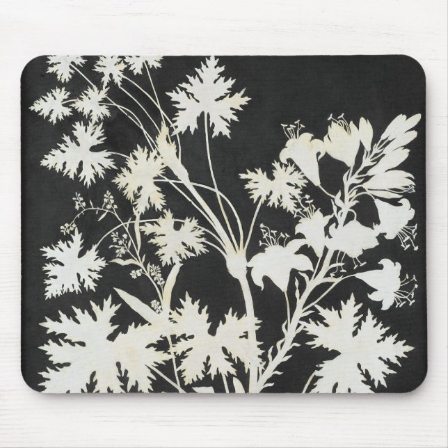 Flowers in Silhouette Mouse Pad (Front)