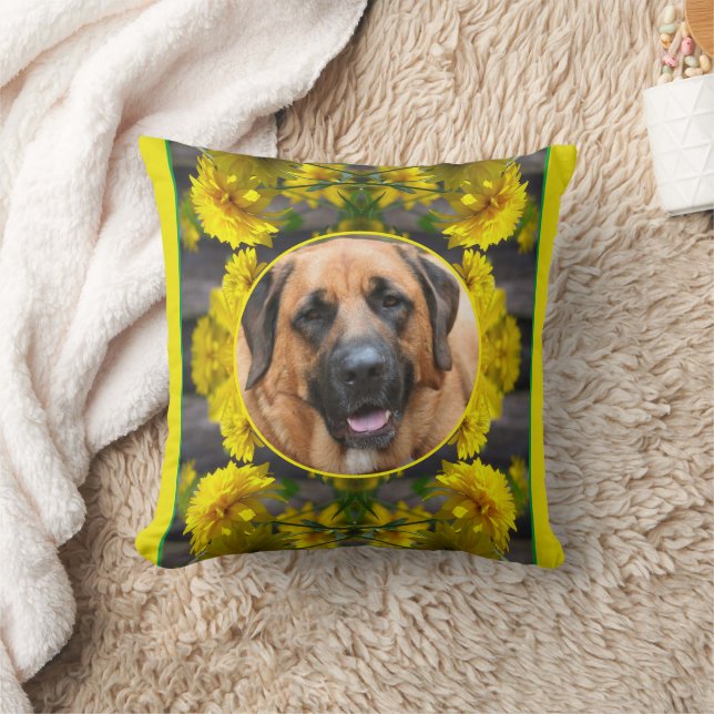Flowers In Sunshine Create Your Own Pet Photo  Cushion (Blanket)