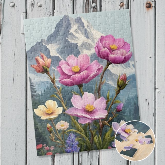 Flowers in the mountains jigsaw puzzle (Creator Uploaded)