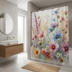 Flowers In The Wild Shower Curtain
