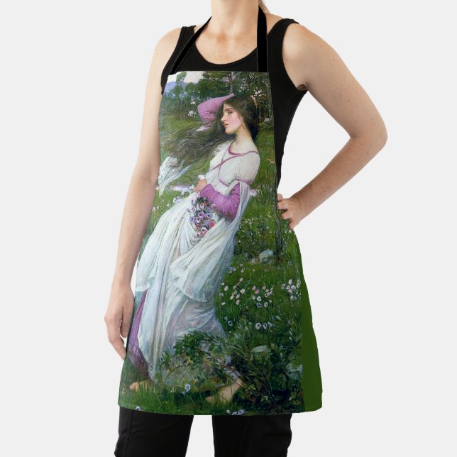 Flowers in the Wind, John William Waterhouse Apron (Insitu)