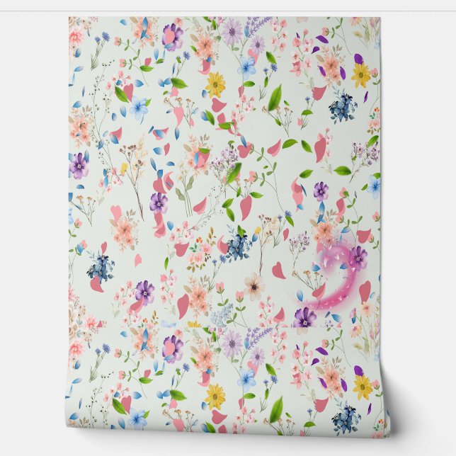 Flowers in the Wind Wallpaper (Unrolling)