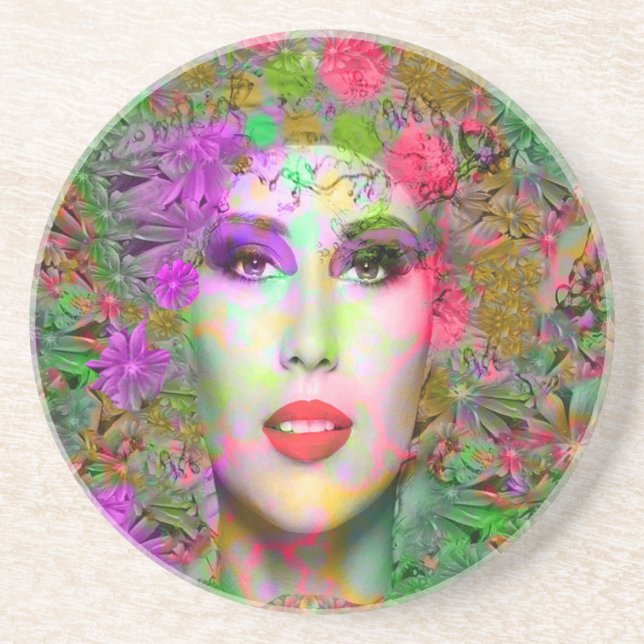 Flowers in your Hair Coaster (Front)