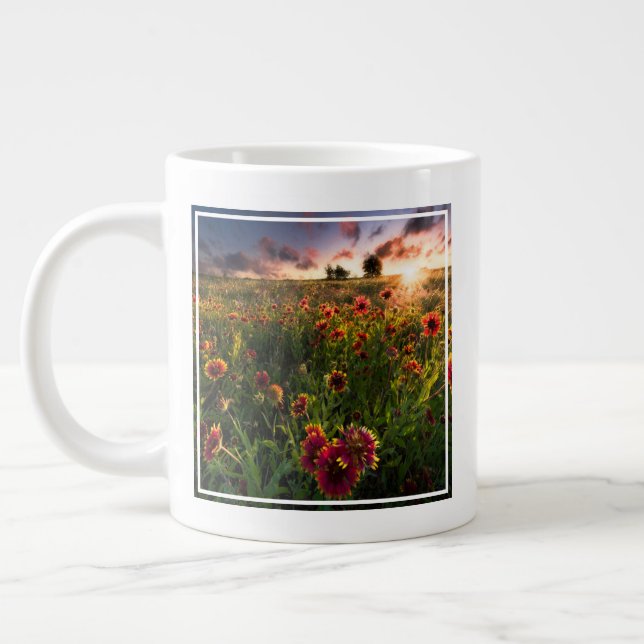 Flowers | Indian Blanket Wildflower Texas Large Coffee Mug (Left)