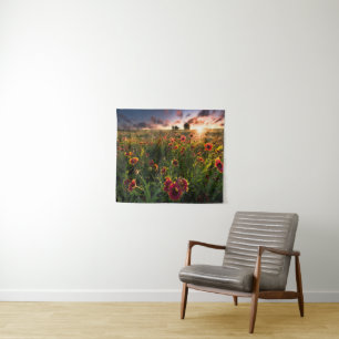 Flowers Indian Blanket Wildflower Texas Tapestry