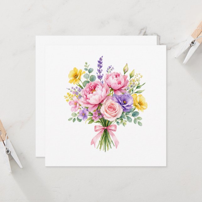 Flowers Invitation (Front/Back In Situ)