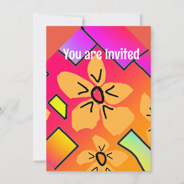  Flowers   Invitation (Front)