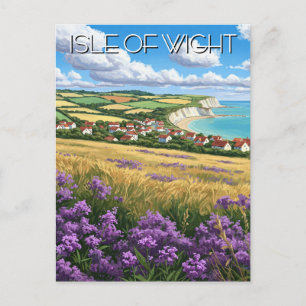 Flowers Isle of Wight England Travel Postcard