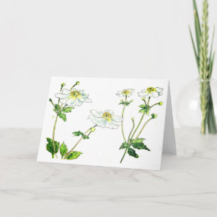 Flowers - Japanese Anenomes Card