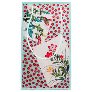 Flowers, Japanese Design Small Gift Bag