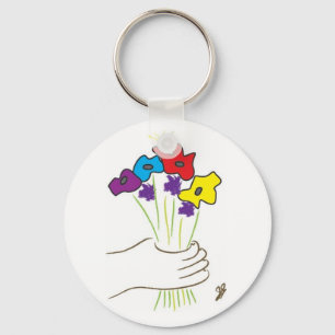 Flowers Key Ring