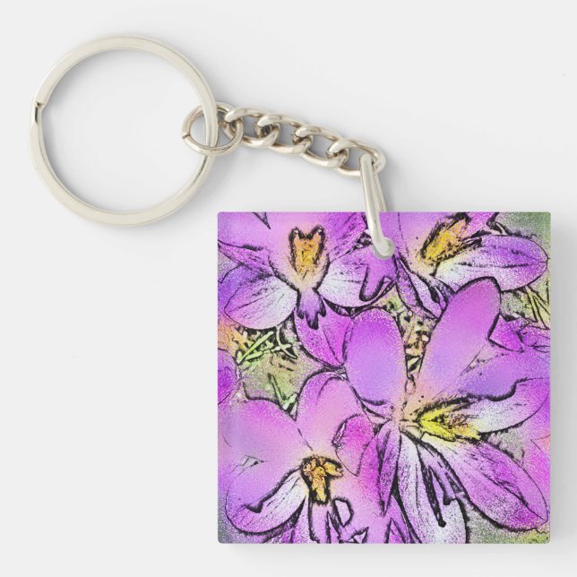 FLOWERS KEY RING (Front)