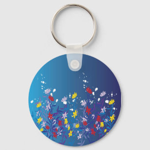flowers key ring