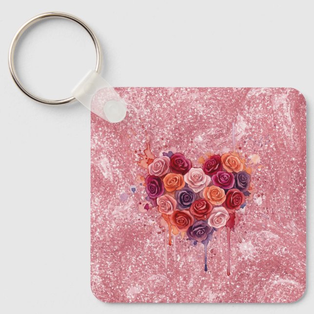 Flowers Key Ring (Front)