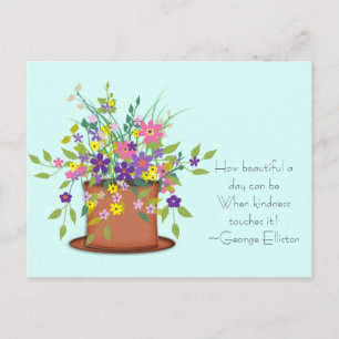 Flowers & Kindness Postcard