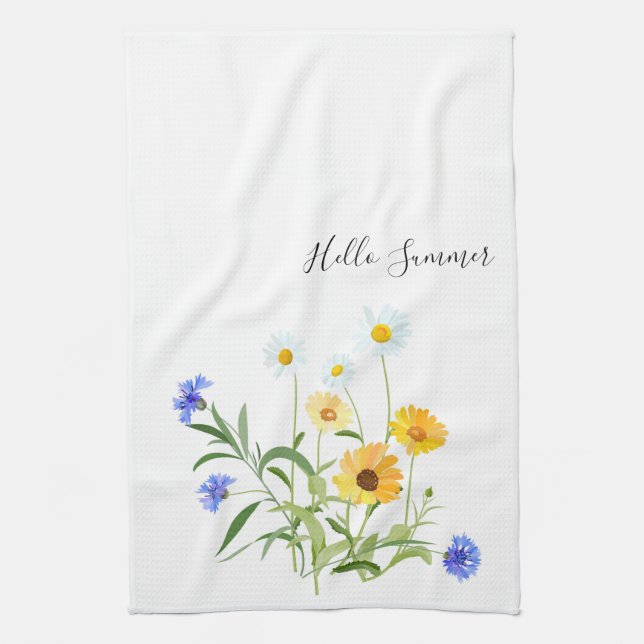 Flowers Kitchen Towel (Vertical)
