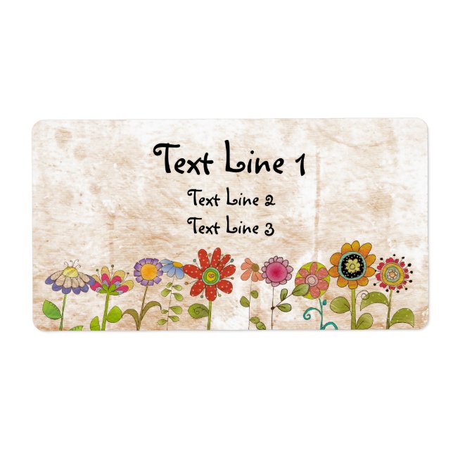 Flowers Label (Front)