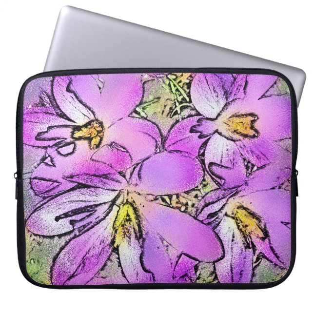 FLOWERS LAPTOP SLEEVE (Front)