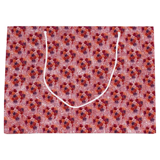 Flowers Large Gift Bag (Front)