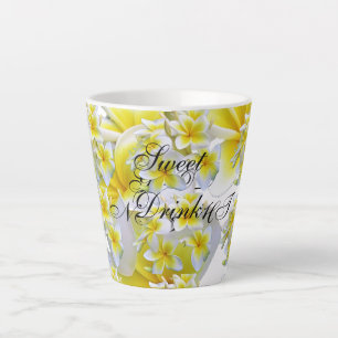 Flowers   latte mug