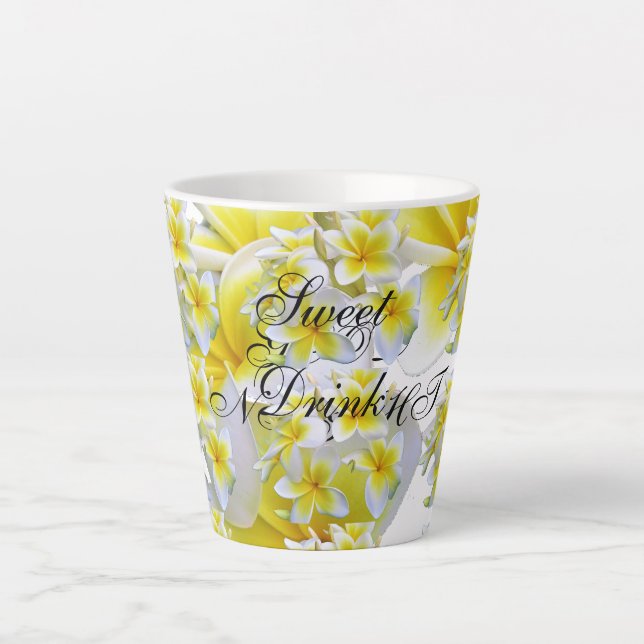 Flowers   latte mug (Front)