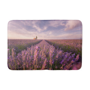 Flowers Lavender Southern France Bath Mat