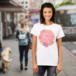 Flowers & leaves decoration in natural colours T-S T-Shirt