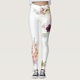 flowers leggings