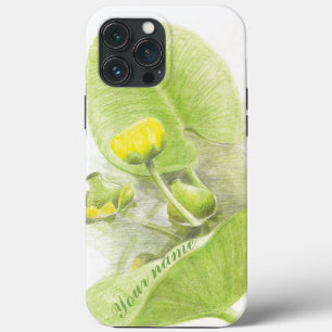 Flowers lilies  Pencil drawing iPhone 13 Pro Max Case