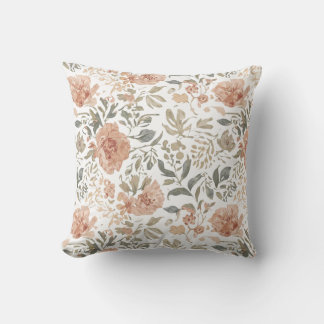 Flowers Line Pattern Pillowcase Cushion