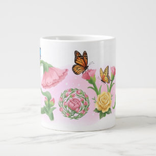 Flowers Love Large Coffee Mug