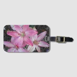 Flowers luggage tag