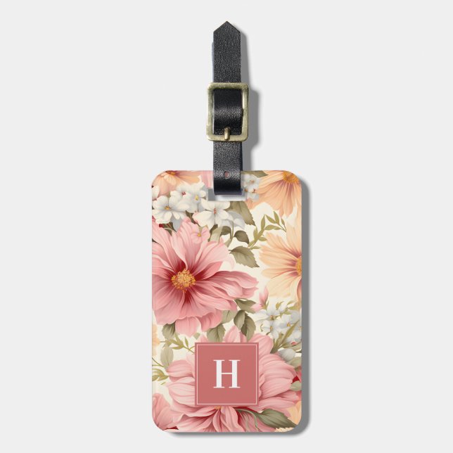 Flowers Luggage Tags (Front Vertical)