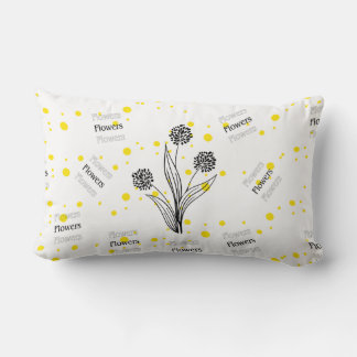 Flowers Lumbar Cushion
