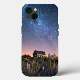 Flowers   Lupines Blooming Lake Tekapo New Zealand iPhone 13 Case