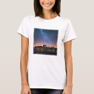 Flowers   Lupines Blooming Lake Tekapo New Zealand T-Shirt