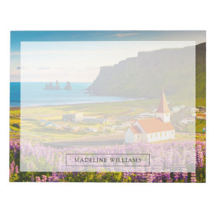 Flowers Lupines in Bloom Southern Iceland Notepad