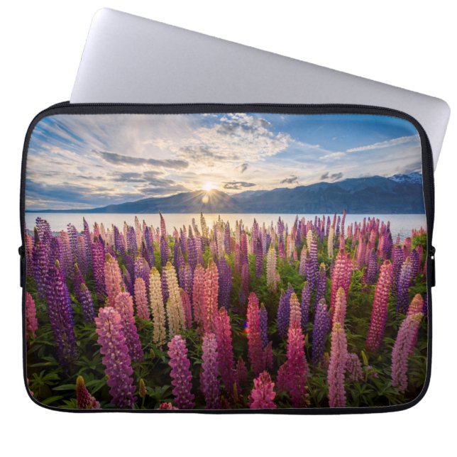 Flowers | Lupines New Zealand Laptop Sleeve (Front)